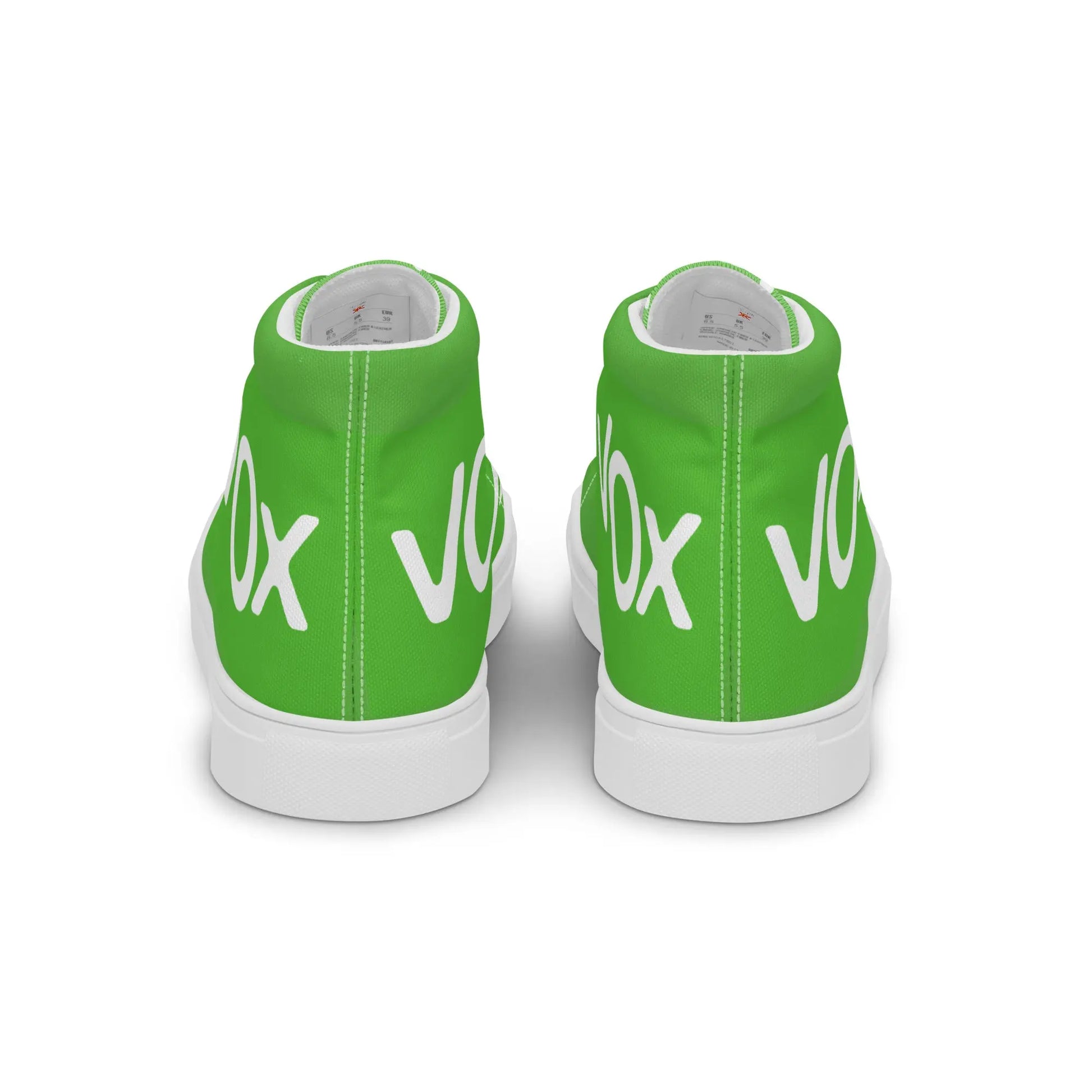 Comprar Zapatillas de lona de caña alta VOX La Flamenca de Borgoña, Bandera de España, Cruz de Borgoña, Patricia Muñoz, VOX