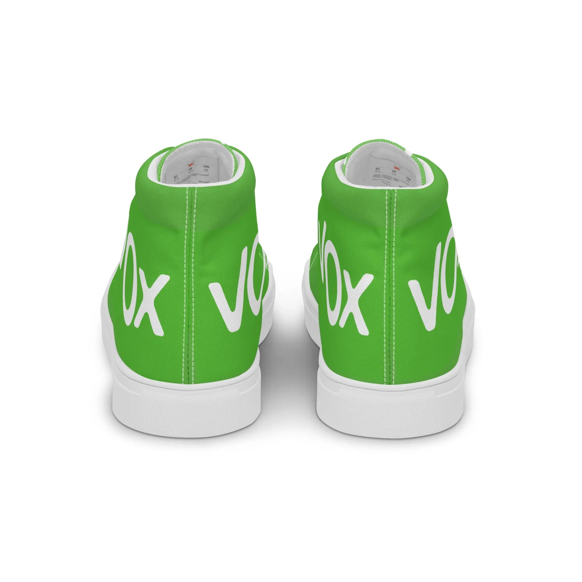 Comprar Zapatillas de lona de caña alta VOX La Flamenca de Borgoña, Bandera de España, Cruz de Borgoña, Patricia Muñoz, VOX