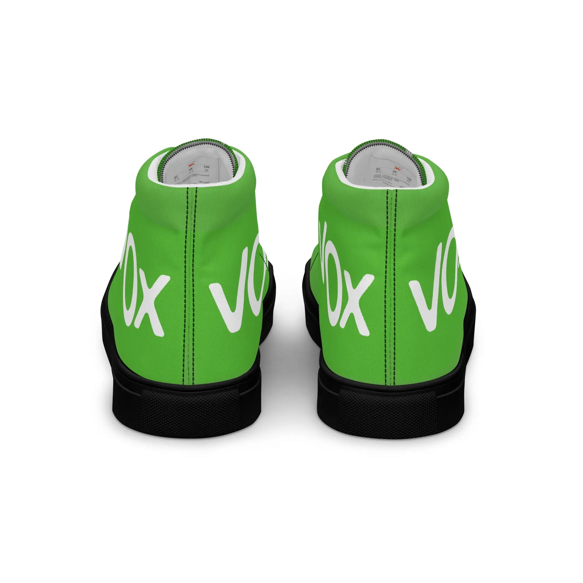 Comprar Zapatillas de lona de caña alta VOX La Flamenca de Borgoña, Bandera de España, Cruz de Borgoña, Patricia Muñoz, VOX