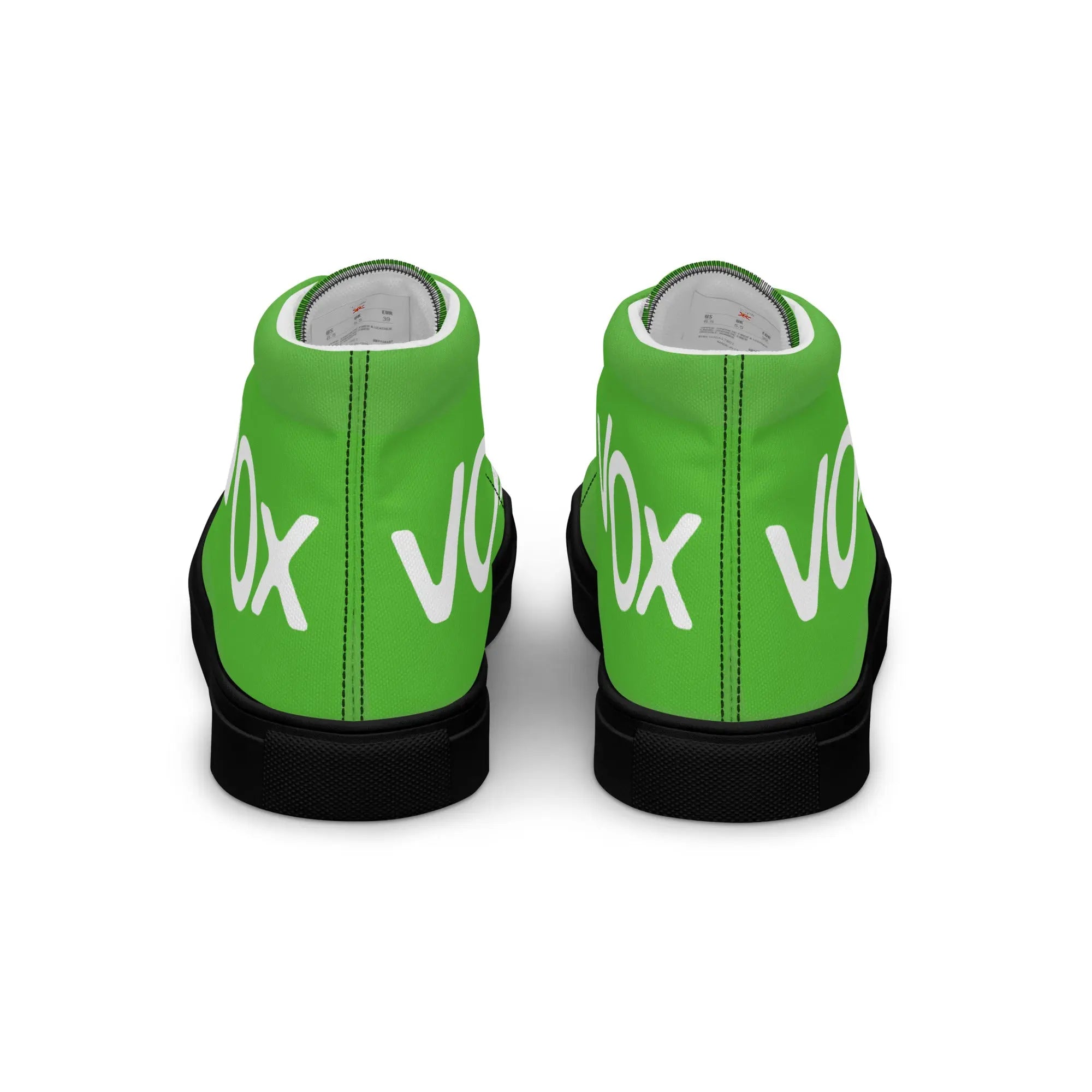 Comprar Zapatillas de lona de caña alta VOX La Flamenca de Borgoña, Bandera de España, Cruz de Borgoña, Patricia Muñoz, VOX