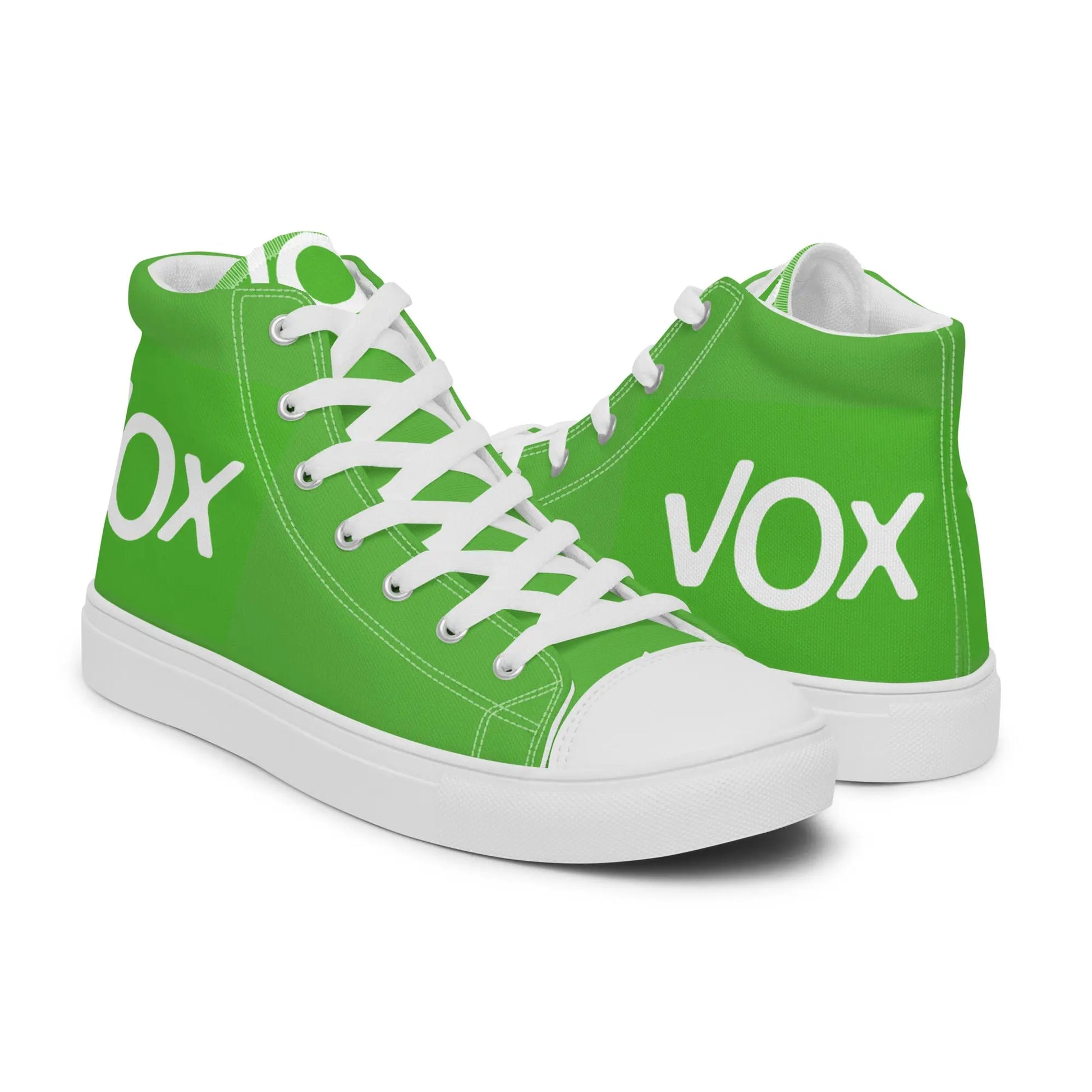 Comprar Zapatillas de lona de caña alta VOX La Flamenca de Borgoña, Bandera de España, Cruz de Borgoña, Patricia Muñoz, VOX