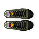 Comprar Zapatillas de lona de caña alta para hombre División Azul La Flamenca de Borgoña, Bandera de España, Cruz de Borgoña, Patricia Muñoz, VOX, Santiago Abascal