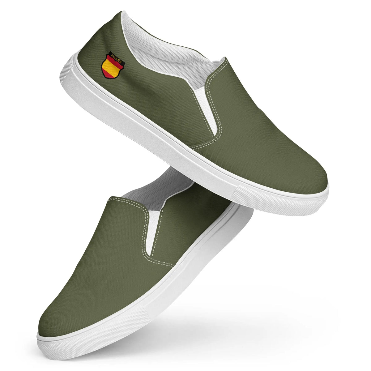 Zapatillas lona sin cordones best sale
