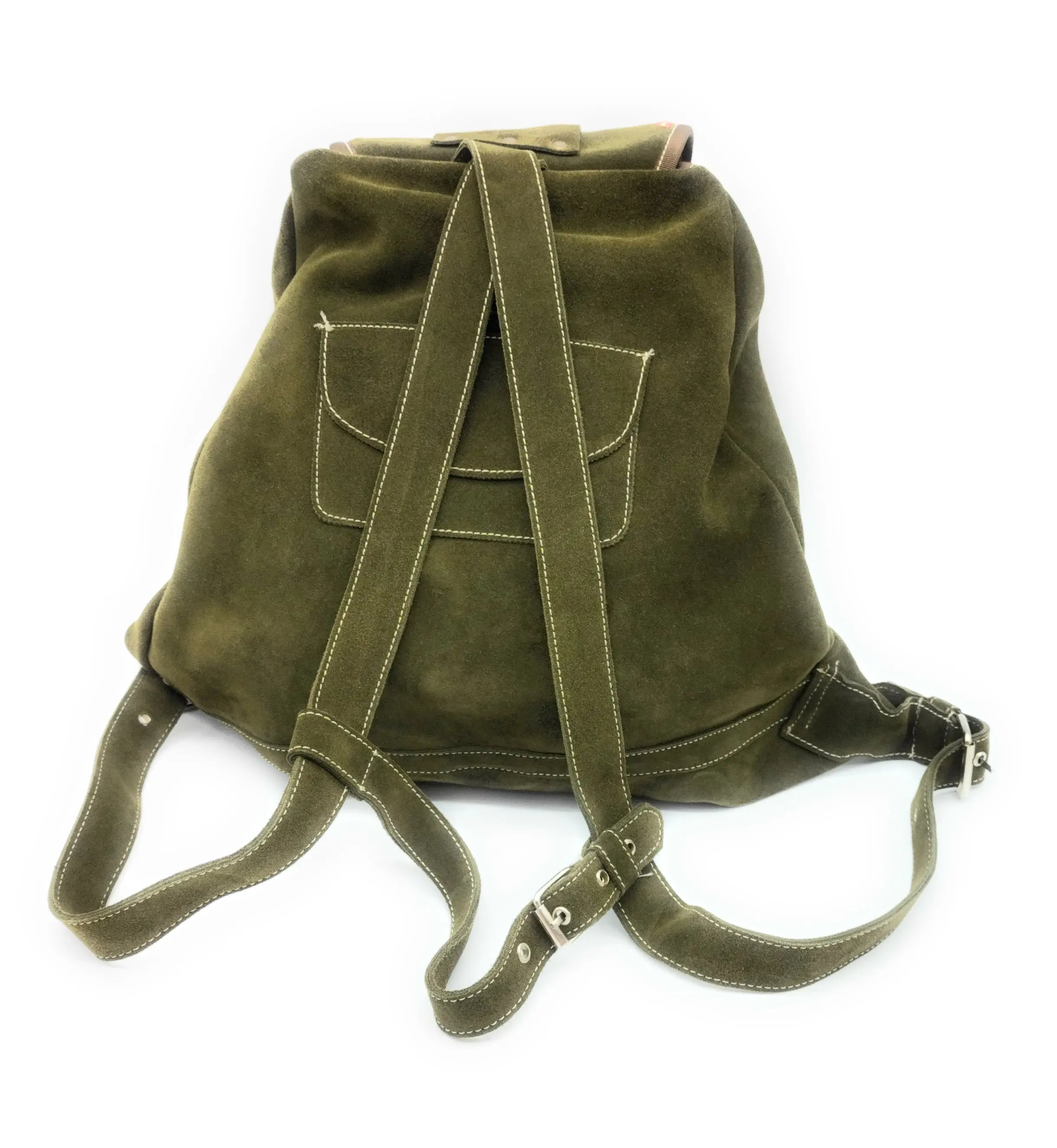 Zurrón Bandera España verde serraje - LaFlamencadeBorgoña