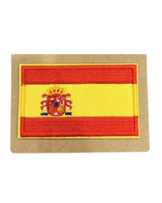Gestickter thermoklebender Aufnäher mit spanischer Flagge