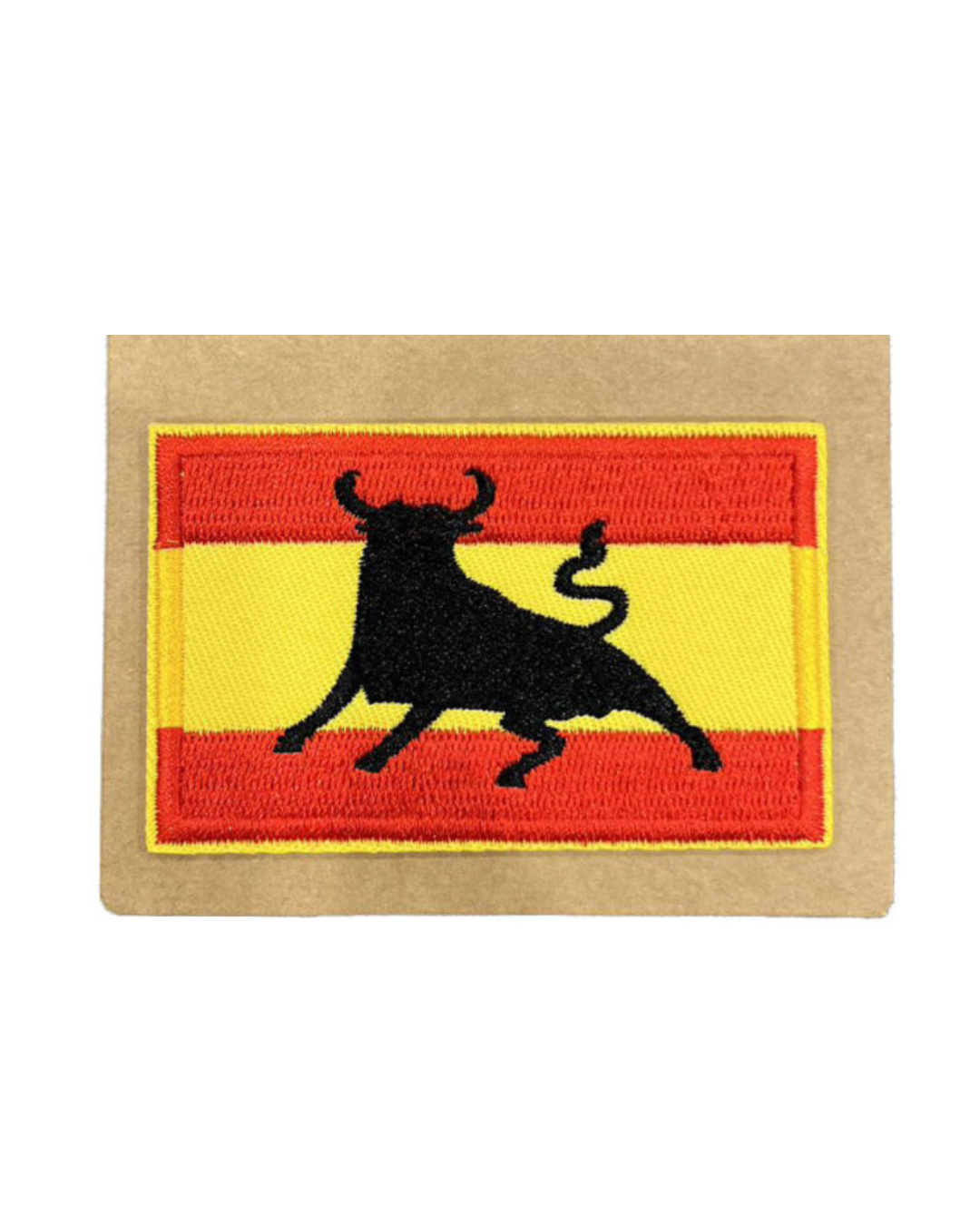 Gestickter thermoklebender Aufnäher mit spanischer Flagge