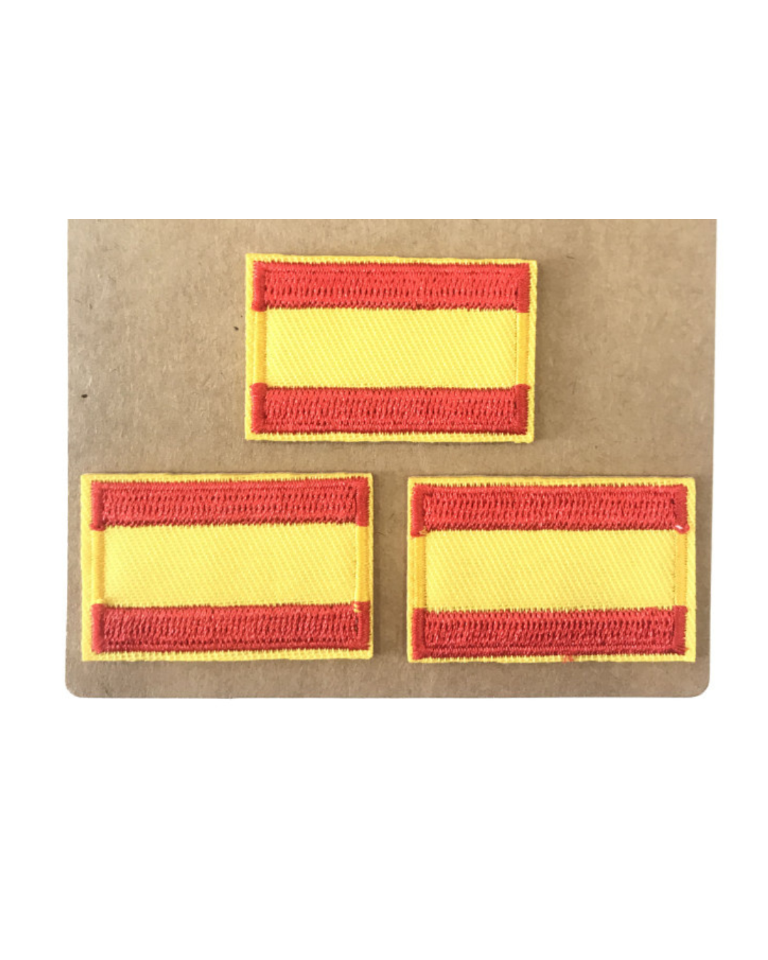 Gestickter thermoklebender Aufnäher mit spanischer Flagge