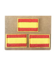 Gestickter thermoklebender Aufnäher mit spanischer Flagge