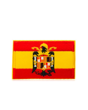 Gestickter thermoklebender Aufnäher mit spanischer Flagge