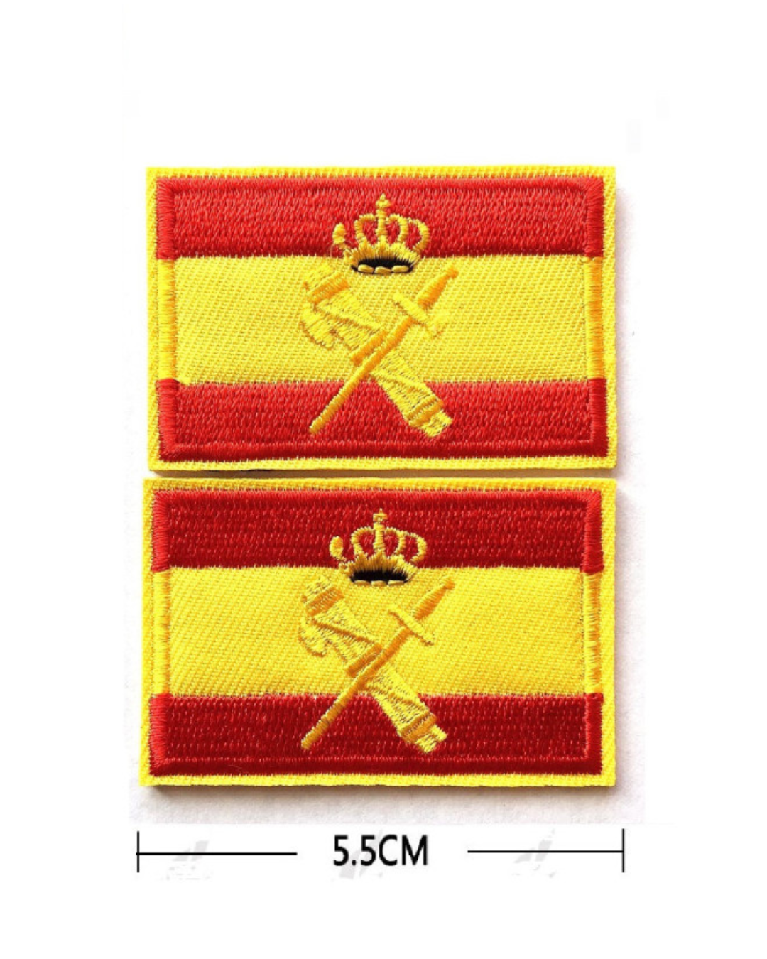 Gestickter thermoklebender Aufnäher mit spanischer Flagge