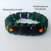 Pulsera paracord PERSONALIZADA