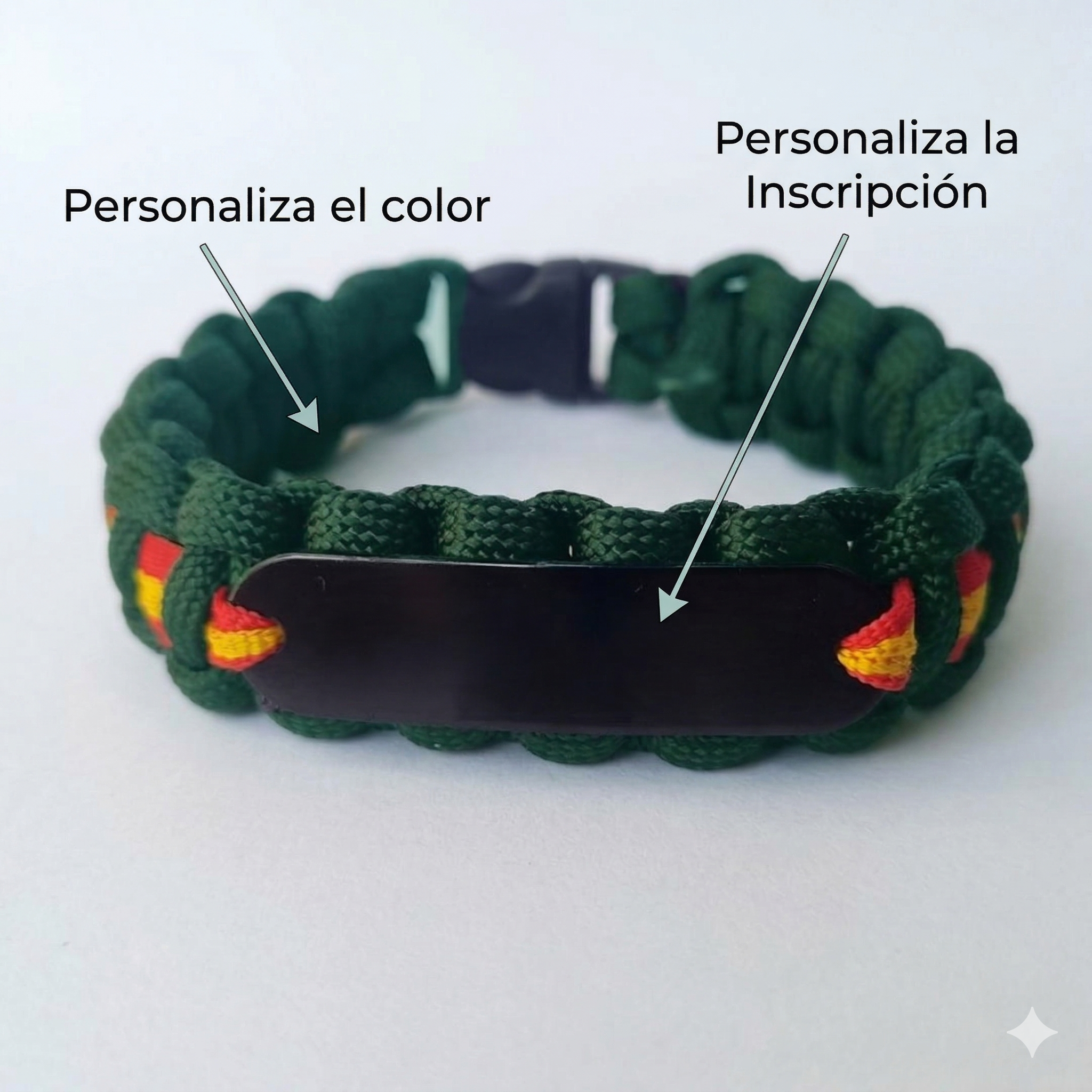Pulsera paracord PERSONALIZADA