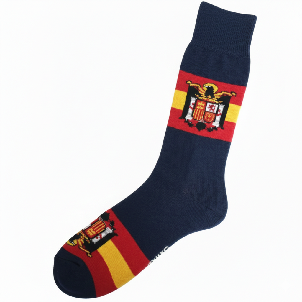 Calcetines Falange Española con Bandera de España - Azul