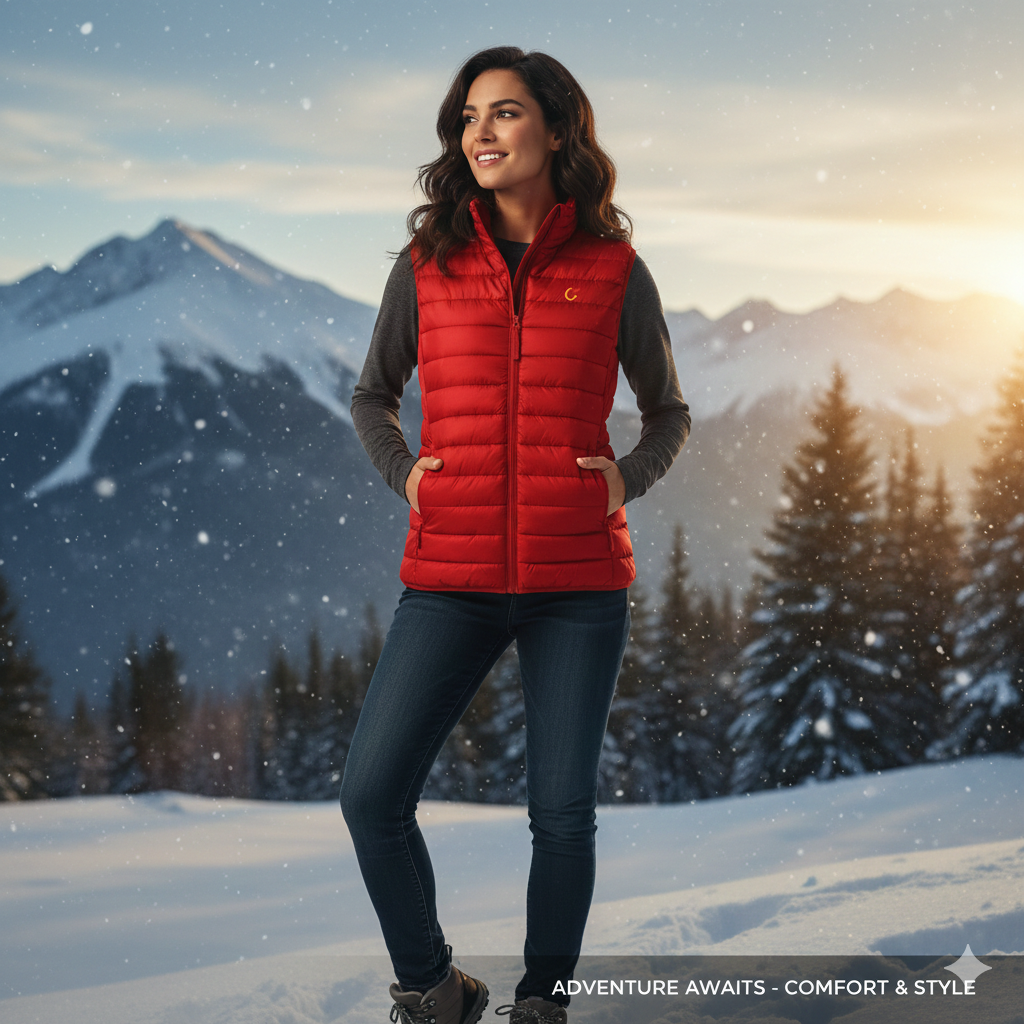 Chaleco mujer "Fachaleco" Rojo - Talla M - OFERTA