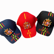 Gorra España con Escudo Bordado y Franjas