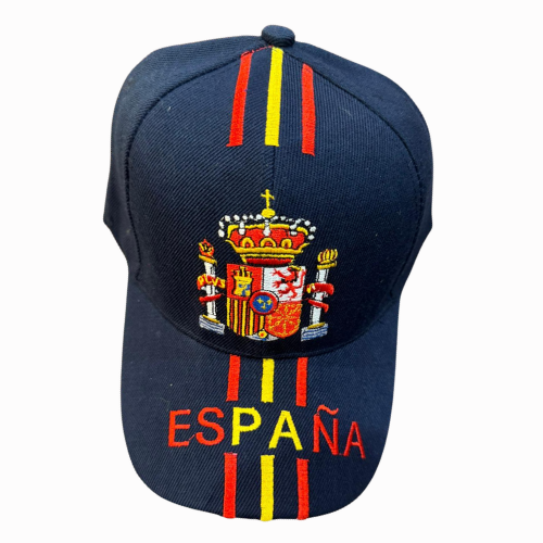 Gorra España con Escudo Bordado y Franjas