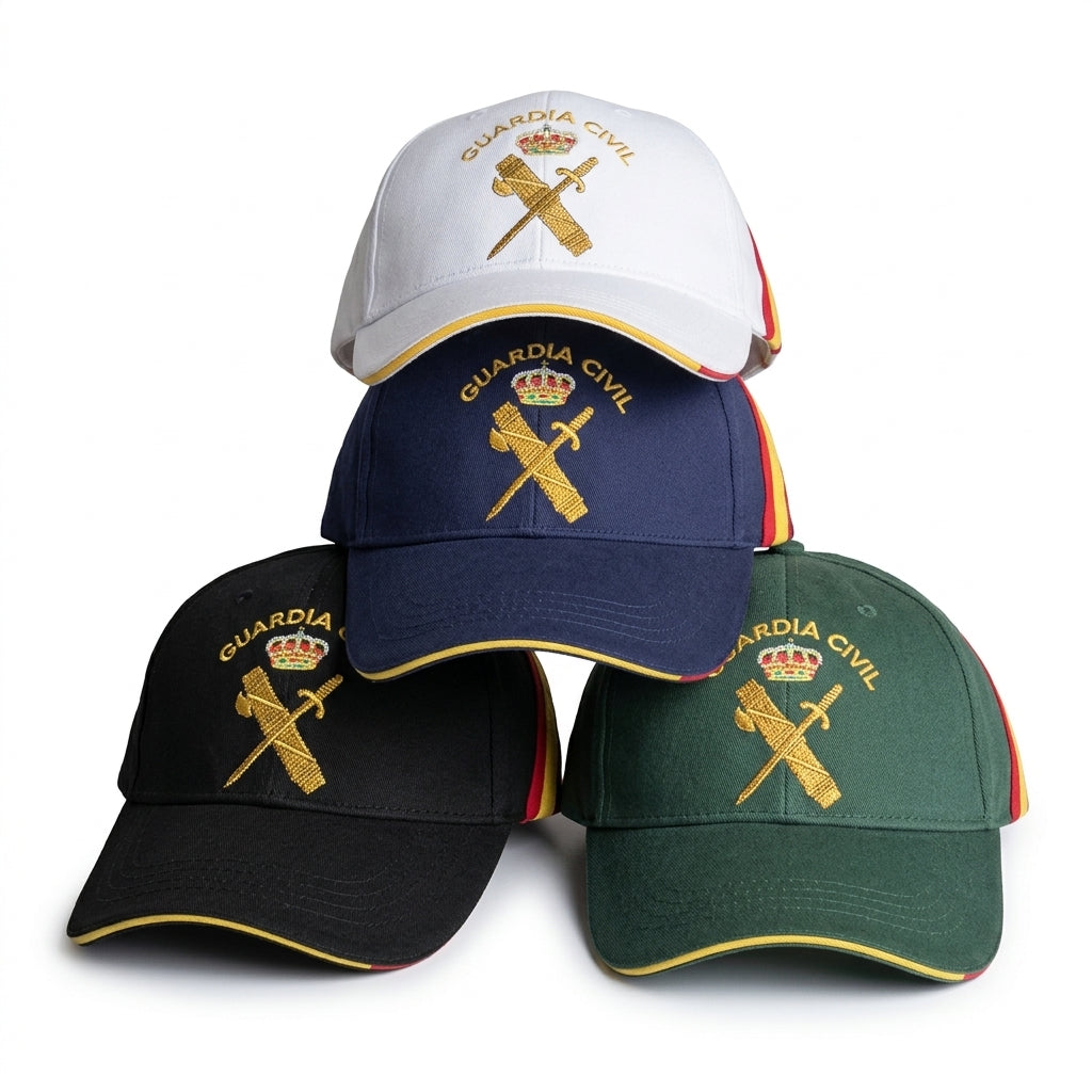 Gorra Guardia Civil con bandera España (4 colores disponibles)