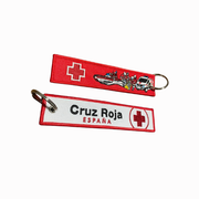 Llavero de Lona Bordada Cruz Roja España