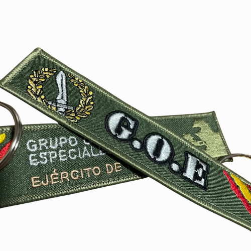 Llavero de Lona Bordada G.O.E. Grupo de Operaciones Especiales