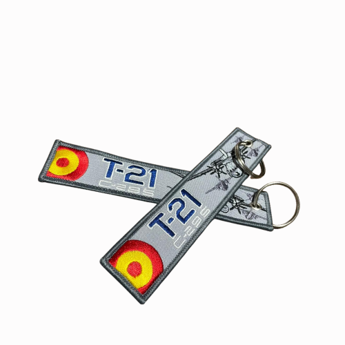 Llavero de Tela Bordada Ala 35 Transporte T-21