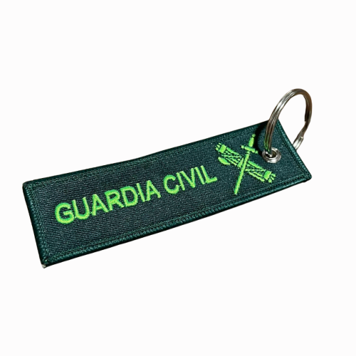 Llavero de Lona Bordada Guardia Civil “El Honor es Mi Divisa”