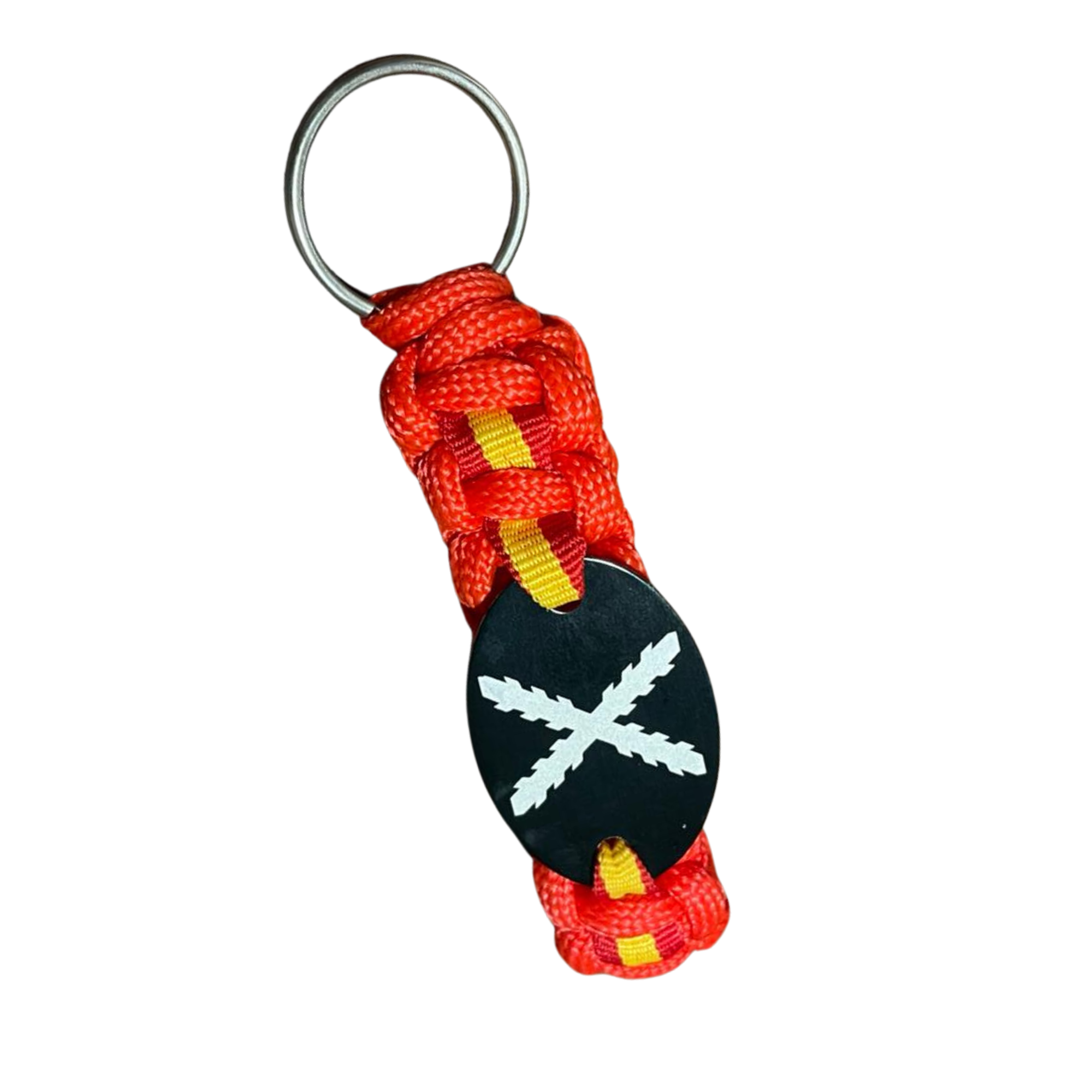 Lote Cruz de Borgoña: pulsera Imperio Español y llavero paracord bandera de España
