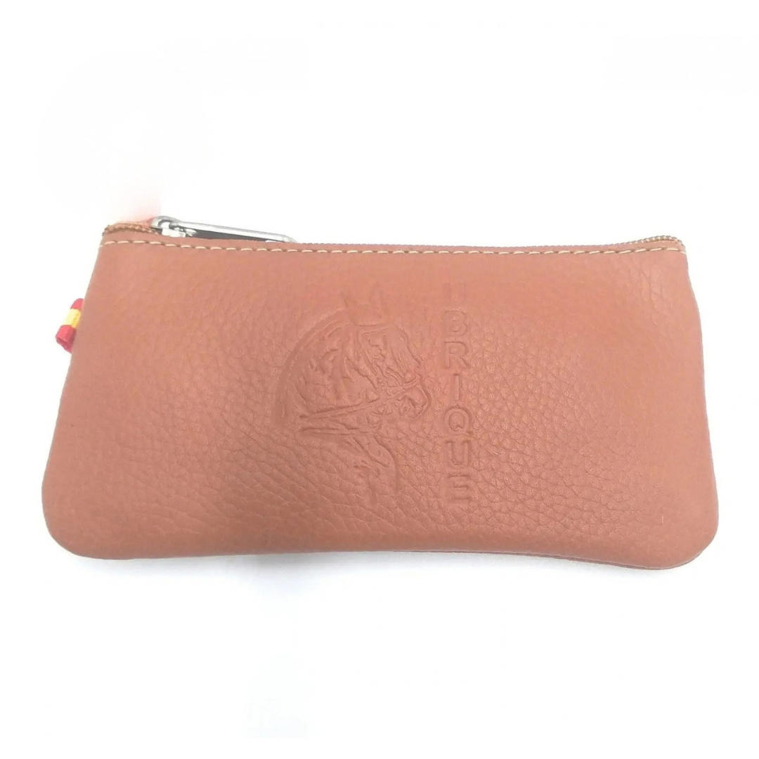 Ubrique brown leather key ring for keys Horse