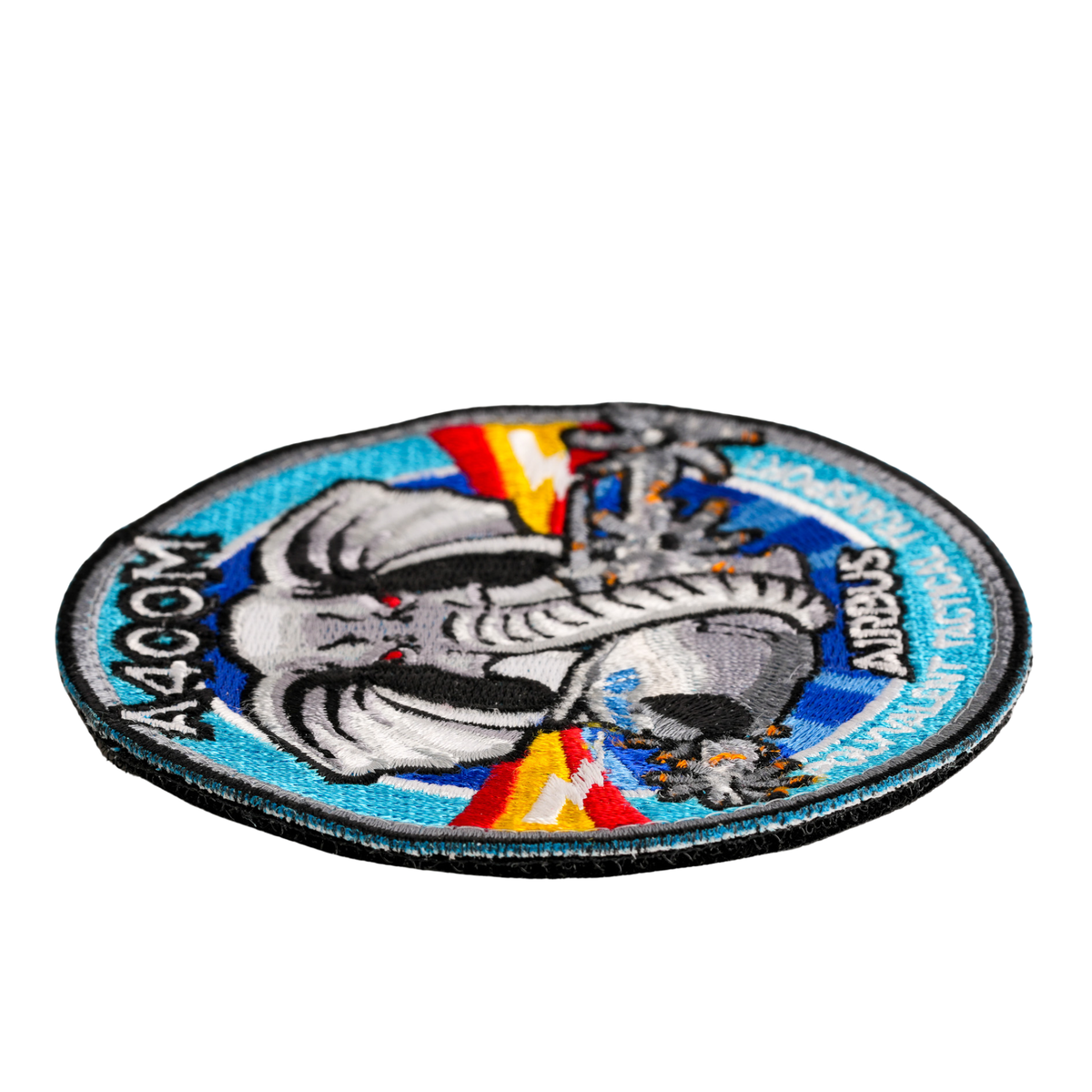 Parche Airbus A400M «Polyvalent Tactical Transport» Circular Bordado con Velcro — 9 cm