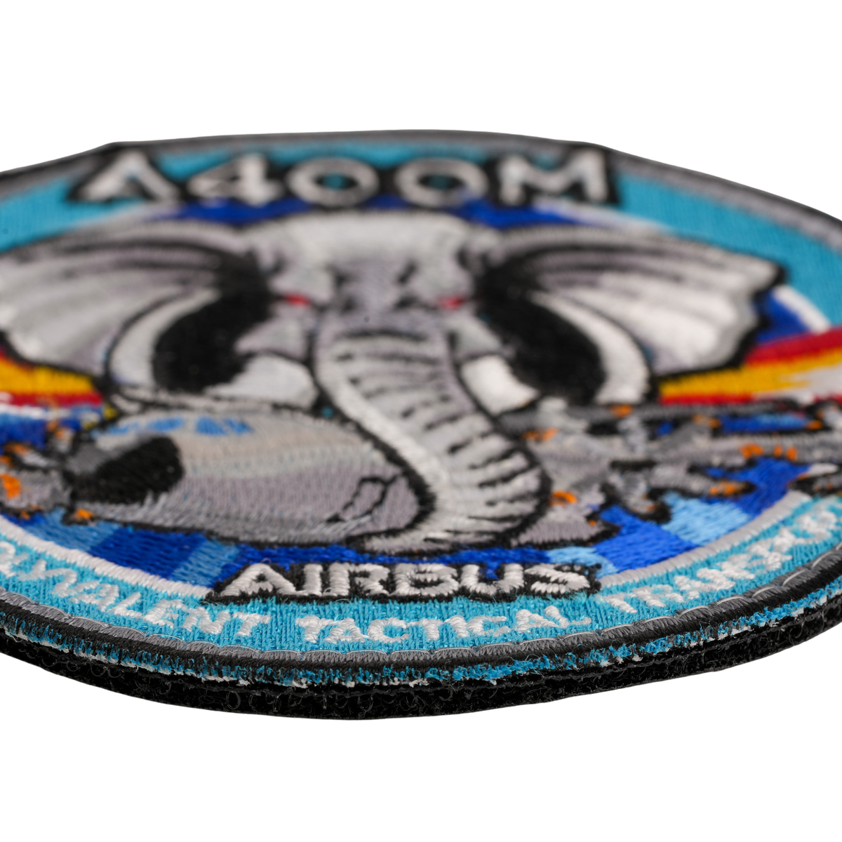 Parche Airbus A400M «Polyvalent Tactical Transport» Circular Bordado con Velcro — 9 cm