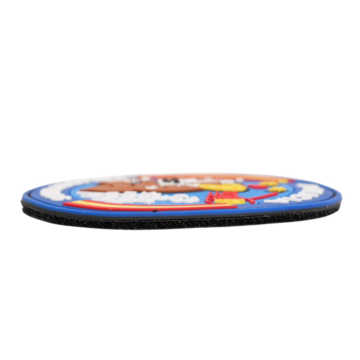 Parche Policía Helicópteros «Al pie del cañón» Circular PVC con Velcro — 9 cm
