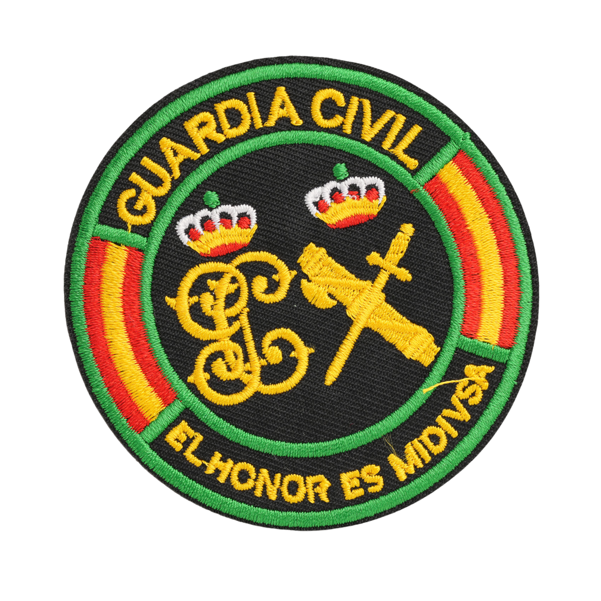 Parche Bordado Guardia Civil El Honor es mi Divisa 7,2 cm Termoadhesivo