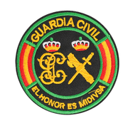Parche Bordado Guardia Civil El Honor es mi Divisa 7,2 cm Termoadhesivo