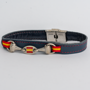 Armband mit spanischer Flagge und Pferdegebiss