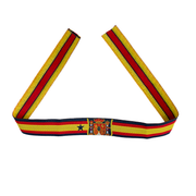 Pulsera de tela España con escudo y perfiles azules