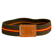 Pulsera elástica taurina verde bandera España y Toro