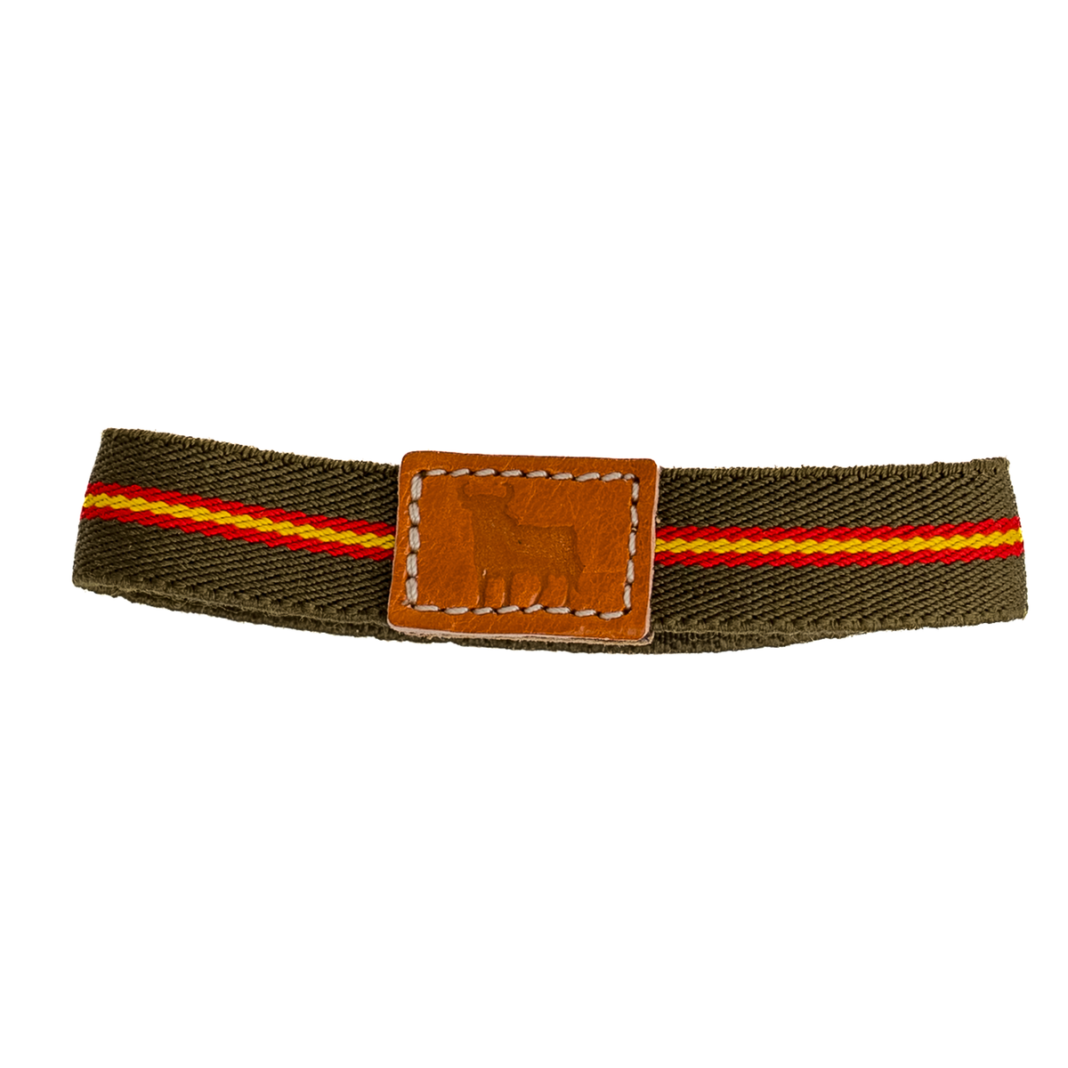 Pulsera elástica taurina verde bandera España y Toro