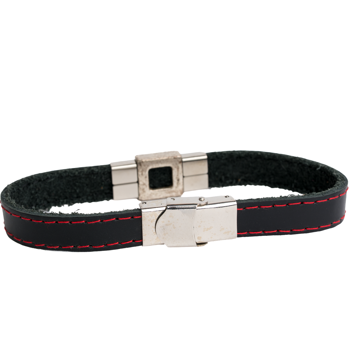 Pulsera piel Bandera España piel adorno esmaltado