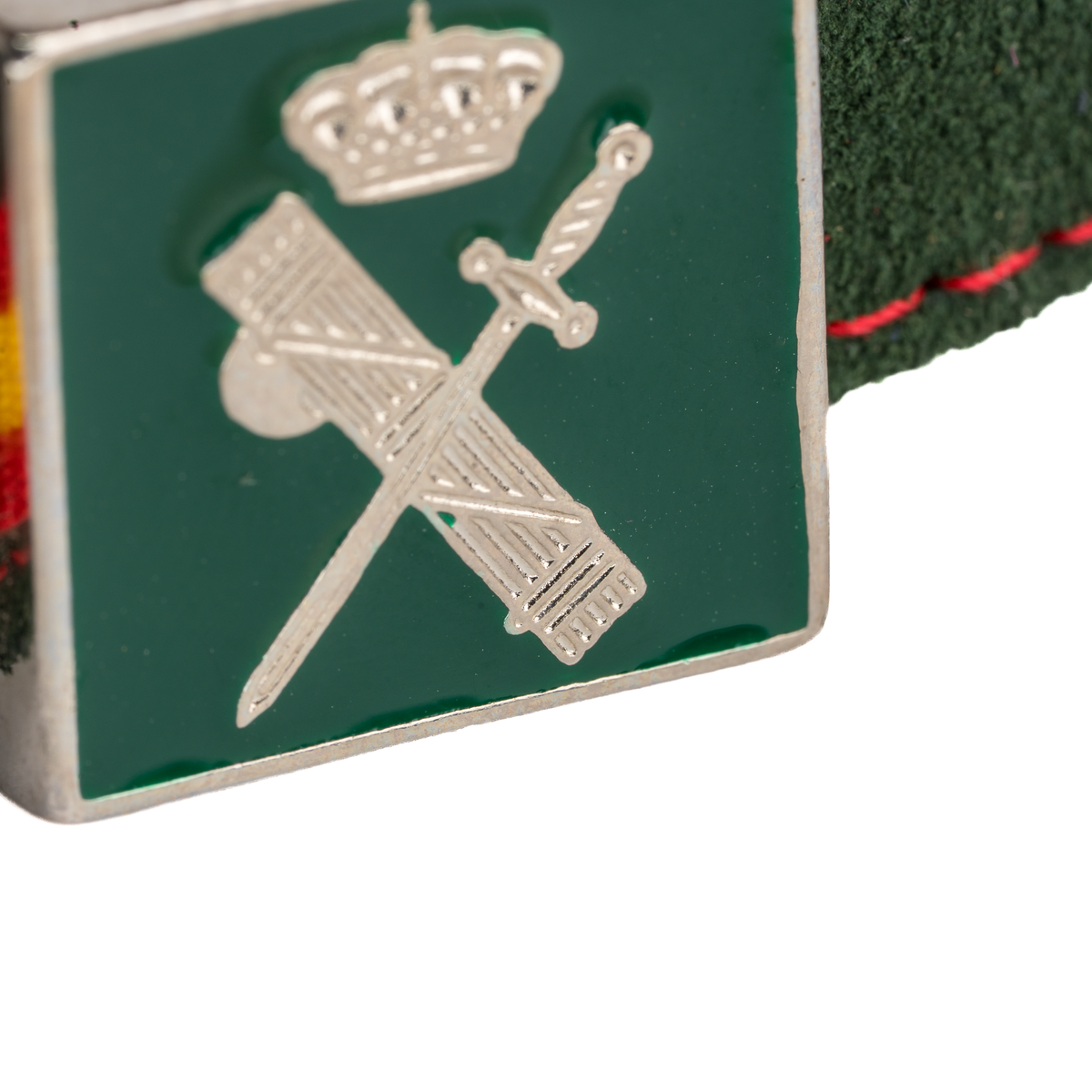 Pulsera piel Guardia Civil piel serraje verde