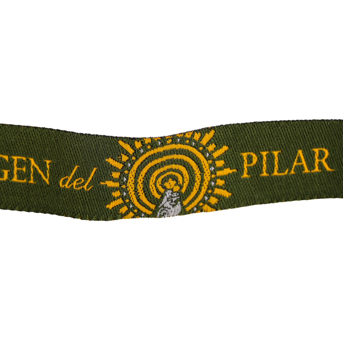 Pulsera tela Virgen del Pilar bandera de España