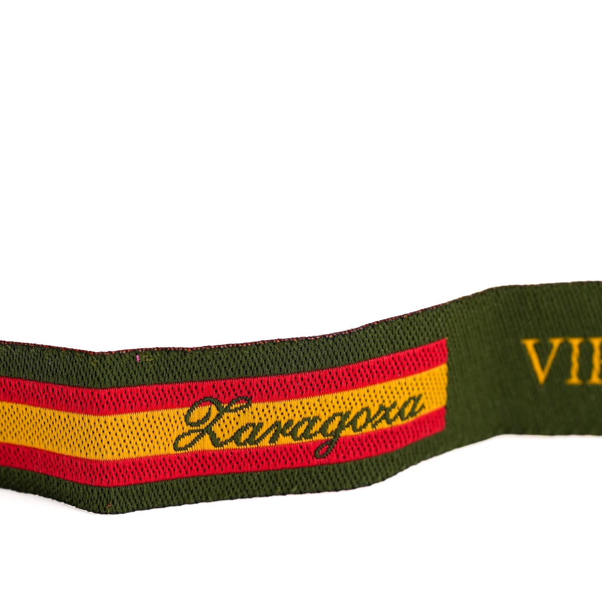 Pulsera tela Virgen del Pilar bandera de España
