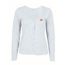 Strickjacke Frau Spanien Flagge WEISS