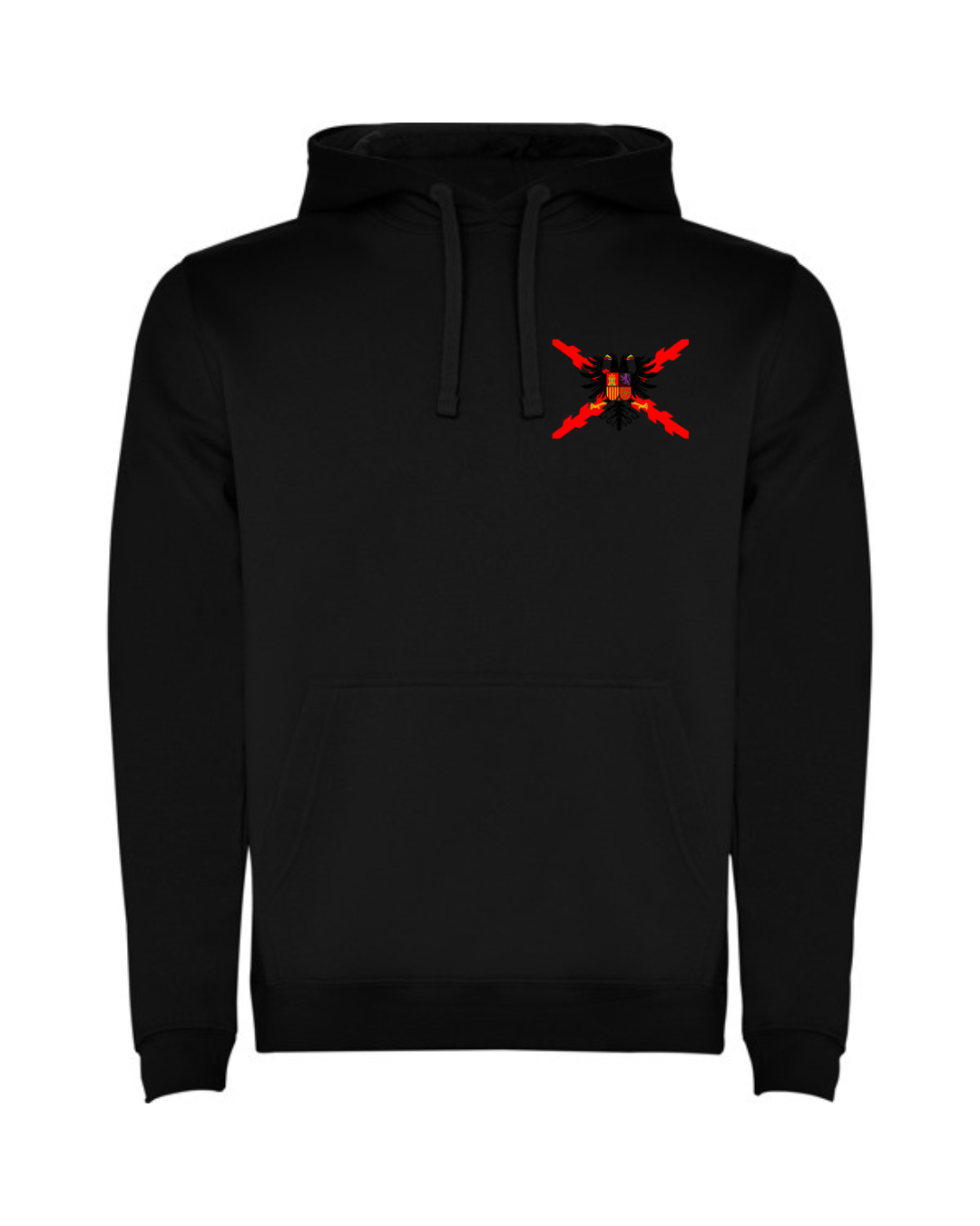 Sudadera con capucha unisex Águila bicéfala bordada