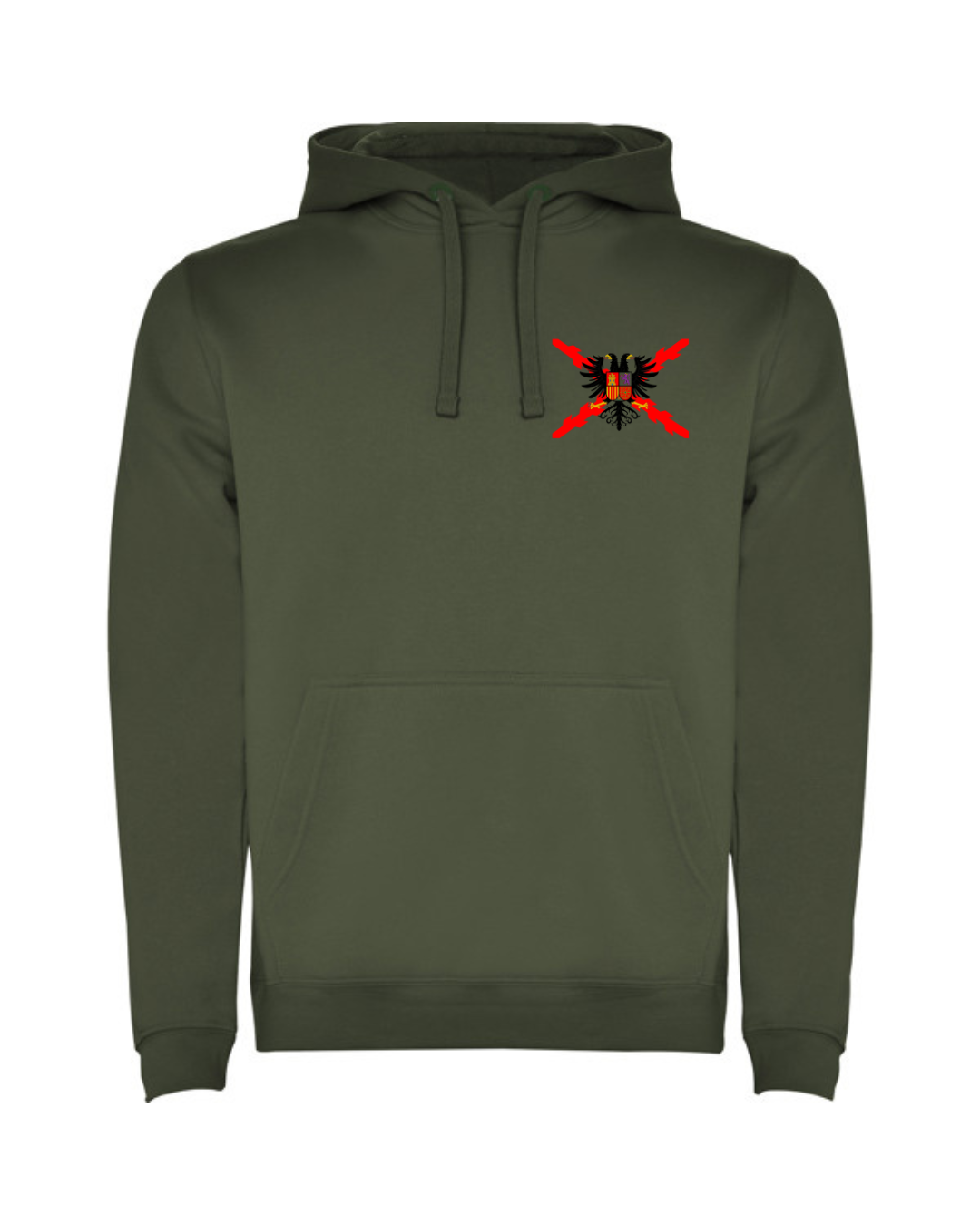 Sudadera con capucha unisex Águila bicéfala bordada