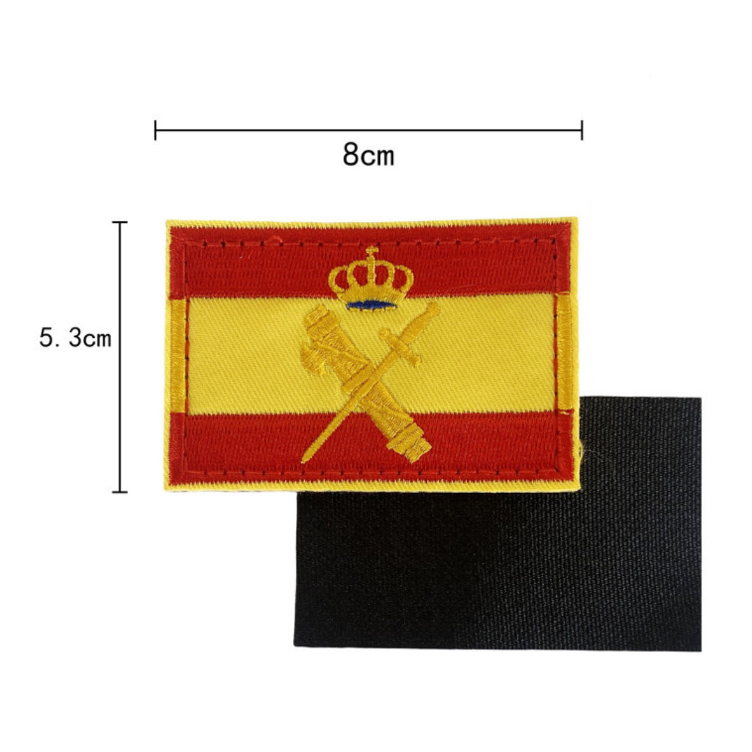 Embroidered thermo-adhesive patch Flag of Spain and coat of arms