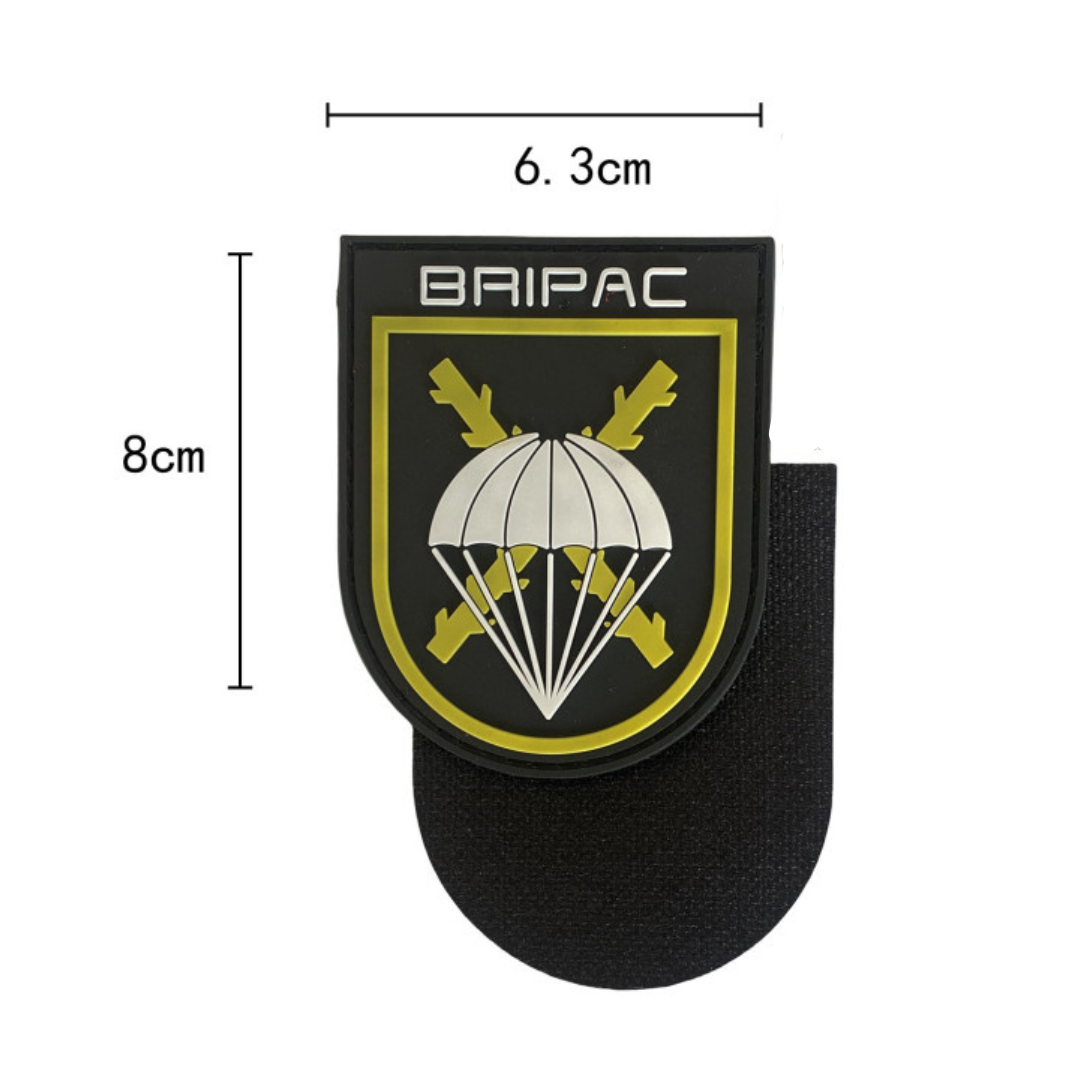 Parche PVC con Velcro Escudo Bripac 8x7cm