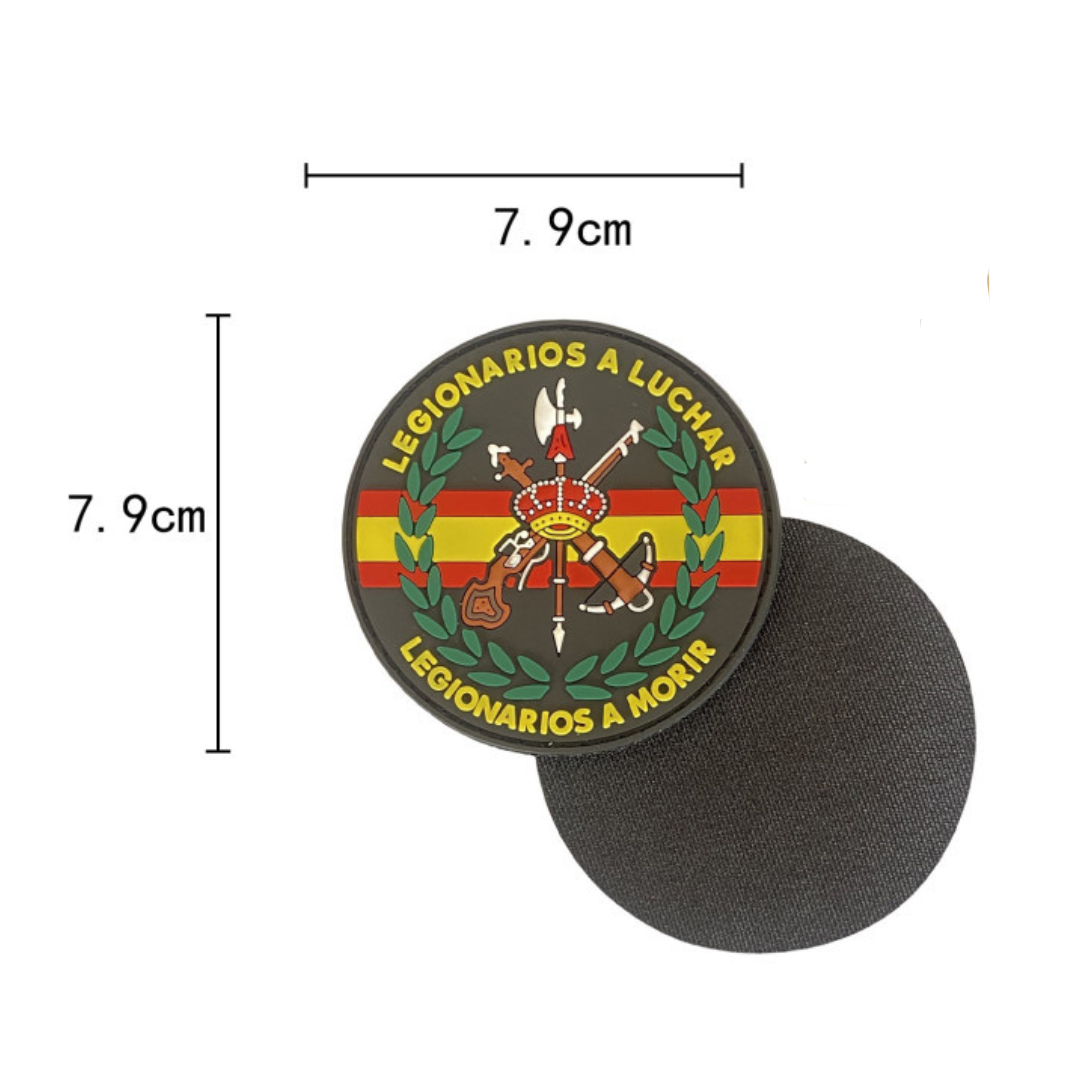 Embroidered thermo-adhesive patch Flag of Spain and coat of arms