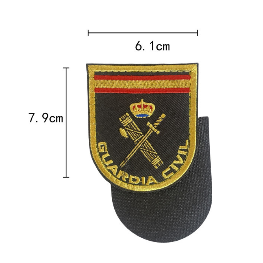Embroidered thermo-adhesive patch Flag of Spain and coat of arms
