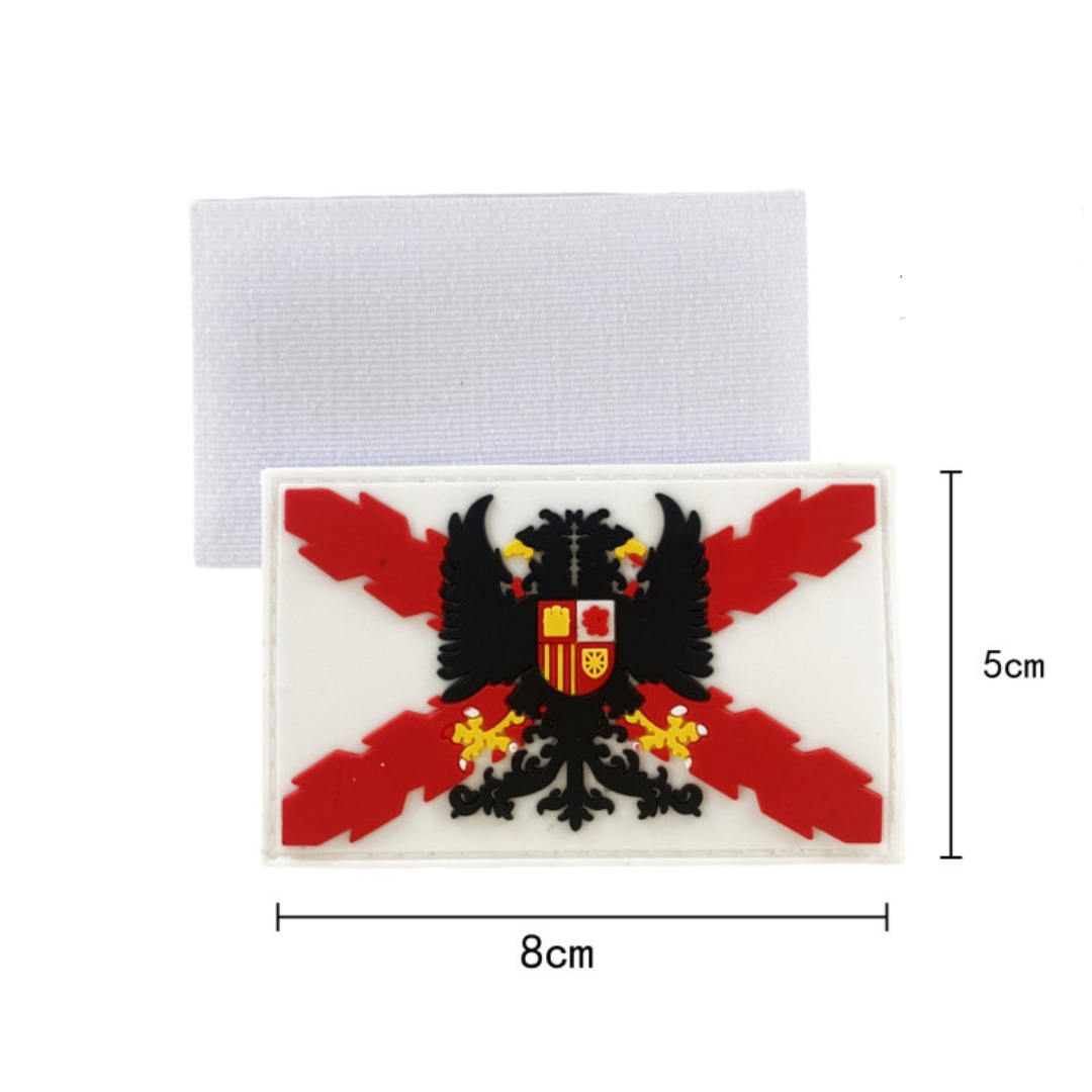 Embroidered thermo-adhesive patch Flag of Spain and coat of arms