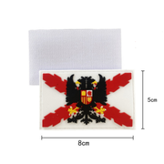 Embroidered thermo-adhesive patch Flag of Spain and coat of arms