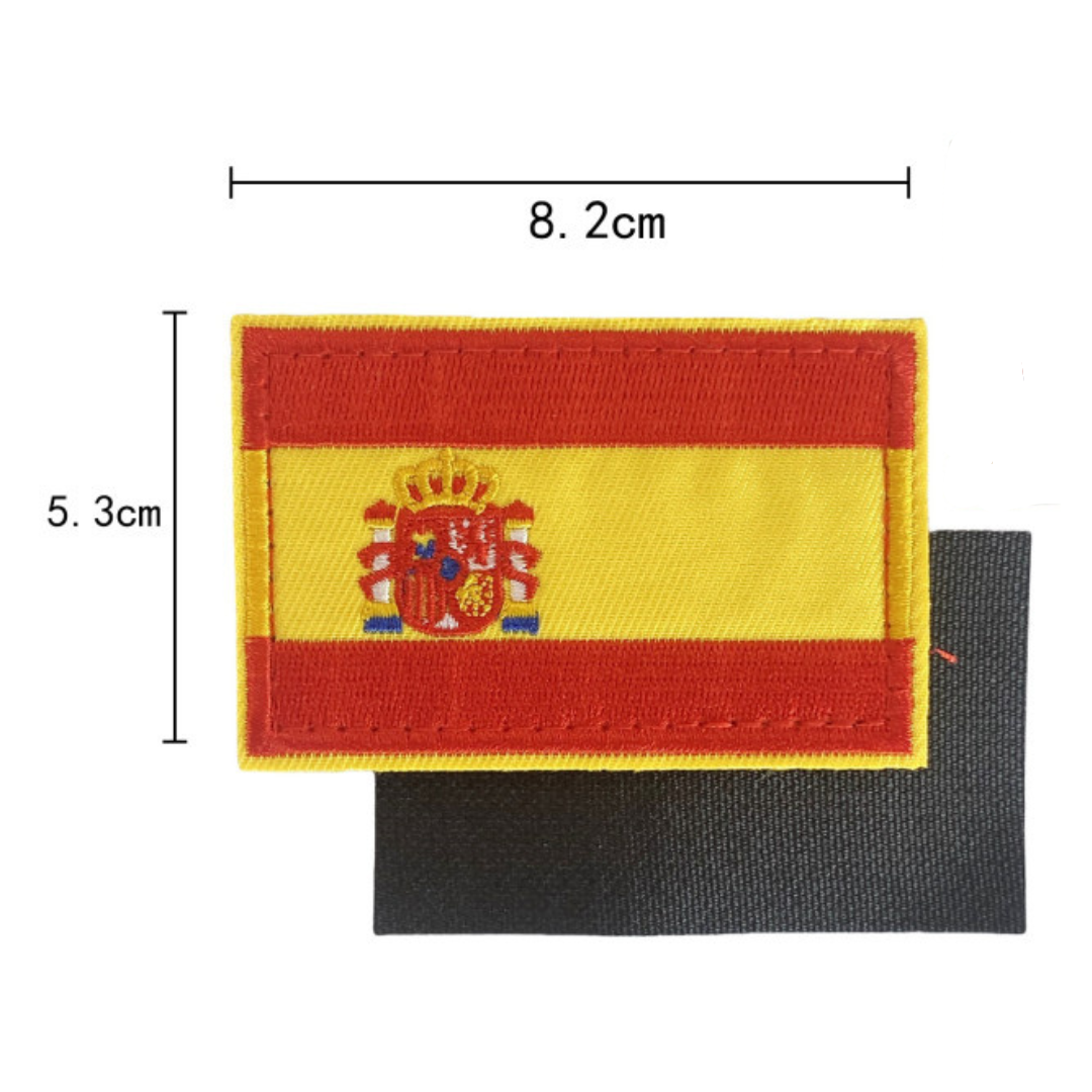 Embroidered thermo-adhesive patch Flag of Spain and coat of arms